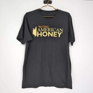 Wild Turkey American Honey Orange Yellow & Black Men's Tee/T-shirt - Size L -GUC